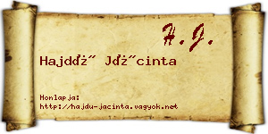 Hajdú Jácinta névjegykártya